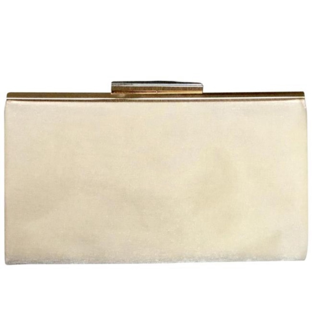 Glint purse with gold strap to clutch versatility